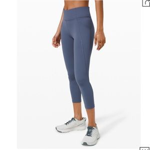 Lululemon Time to Sweat Crop 23” Ink Blue